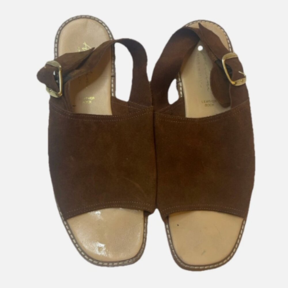Avellini Women’s Made In Italy Suede and Leather Adjustable Open-Toes Sandals 12